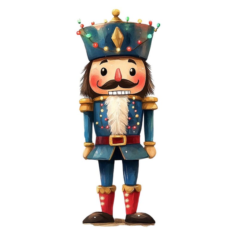 Nutcracker With Christmas Lights Clipart Bundle 12 Transparent PNG