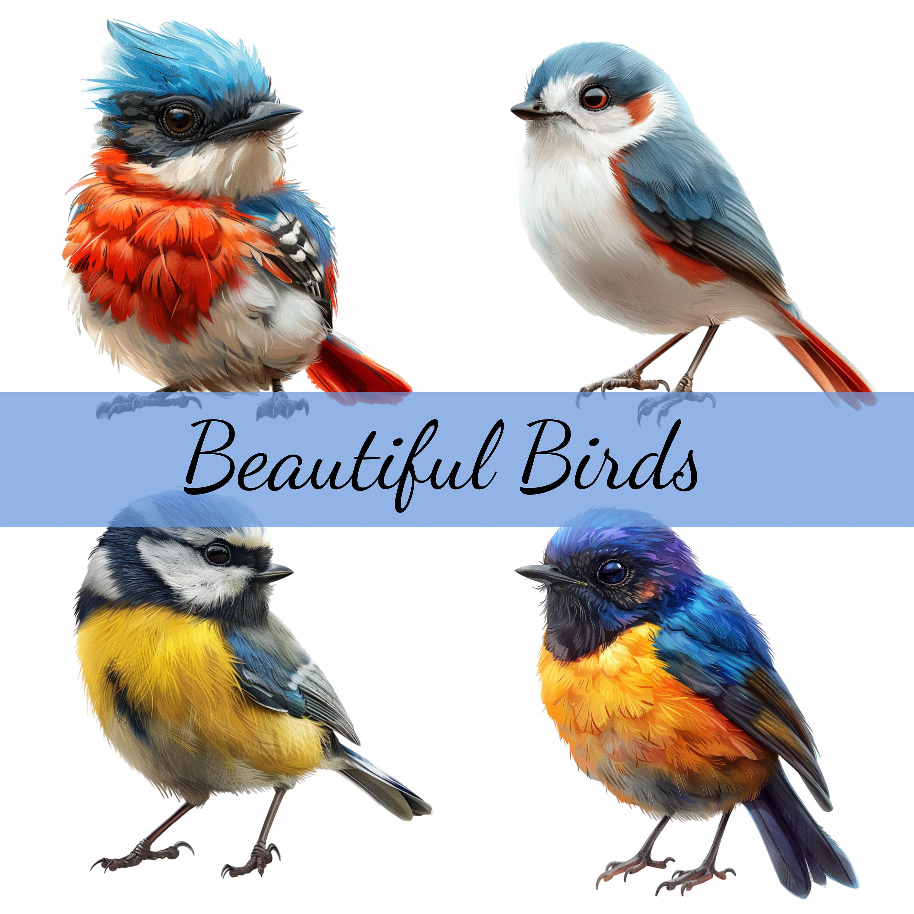 16 Beautiful Bird Clipart Bundle, 16 High-quality JPG, Craft Art, Card  Making, Clip Art, Digital Paper Craft, Scrapbooking - Etsy Israel, image size:3000x3000