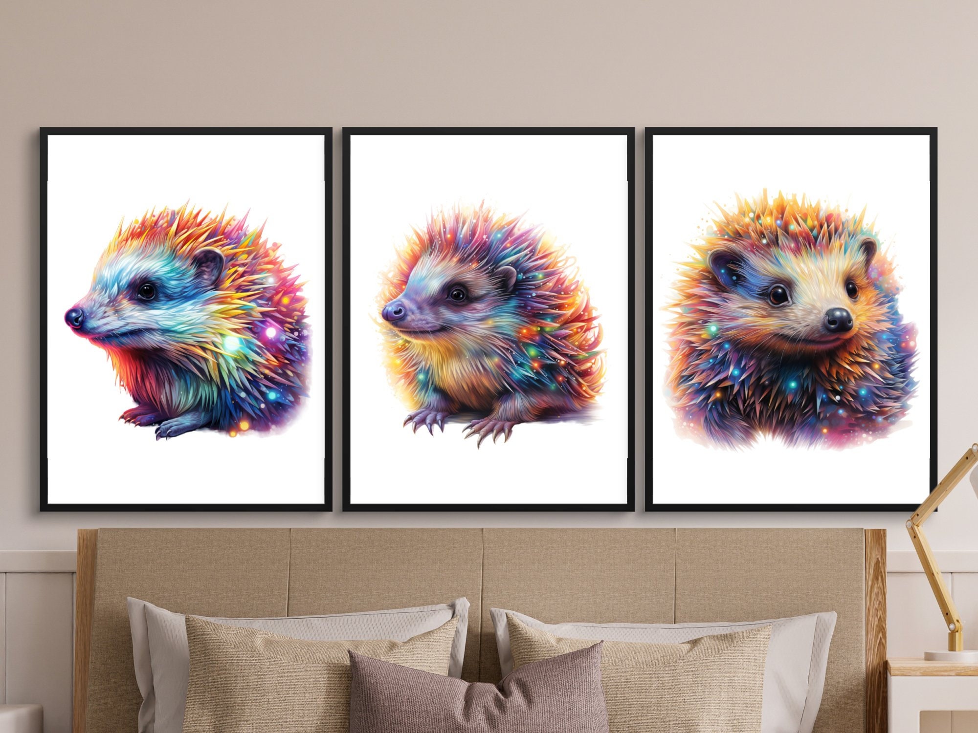 Cosmic Hedgehog Clipart Bundle, High-quality JPG, Craft Art, Card ...