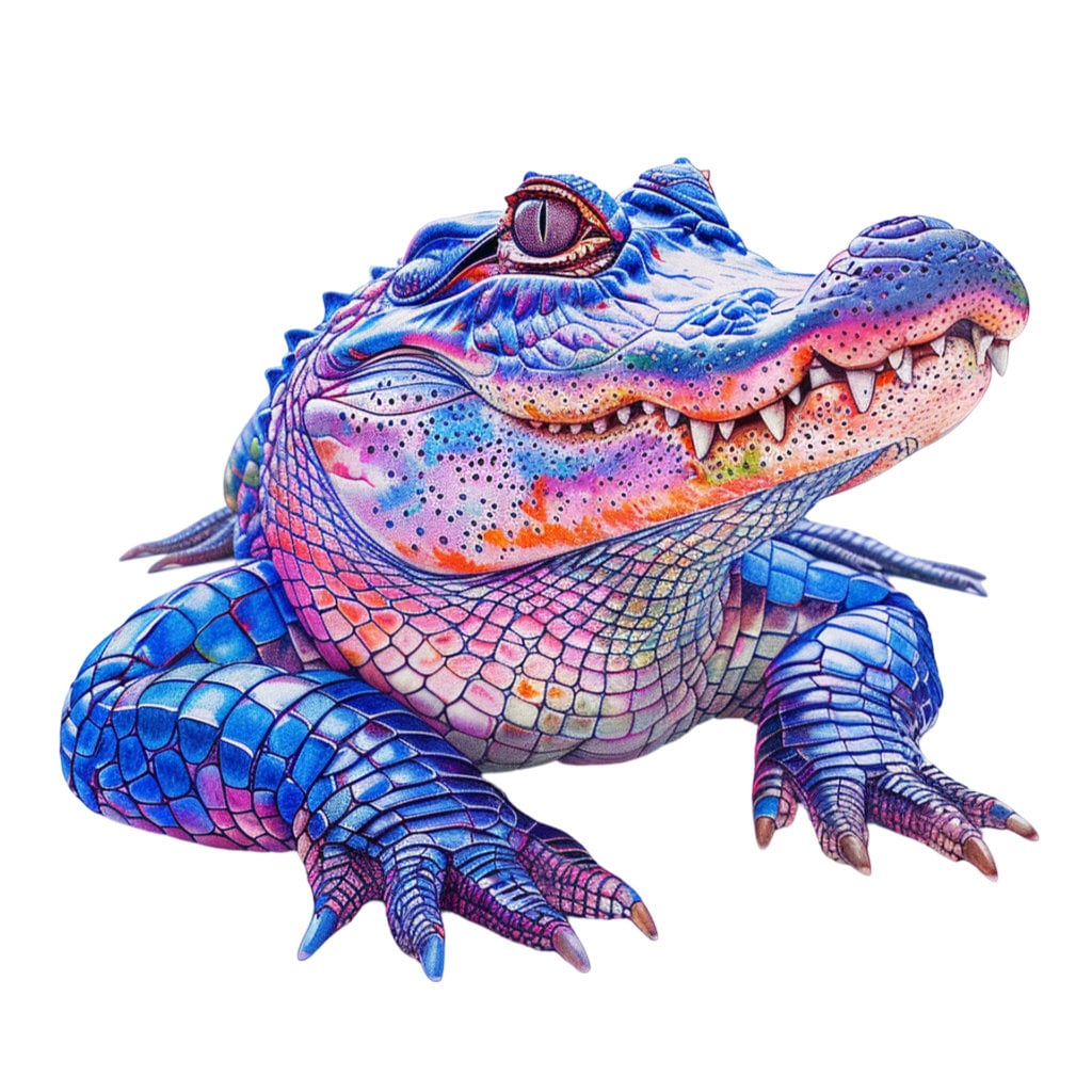 16 Colorful Alligator Clipart Bundle, 16 High-quality JPG, Craft Art ...