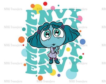 DTF Transfer | Inside Out Envy - Emotions | - DTF Print, Heat Transfer, Ready To Press | T-shirt Transfers, Direct to Film | Fast Shipping