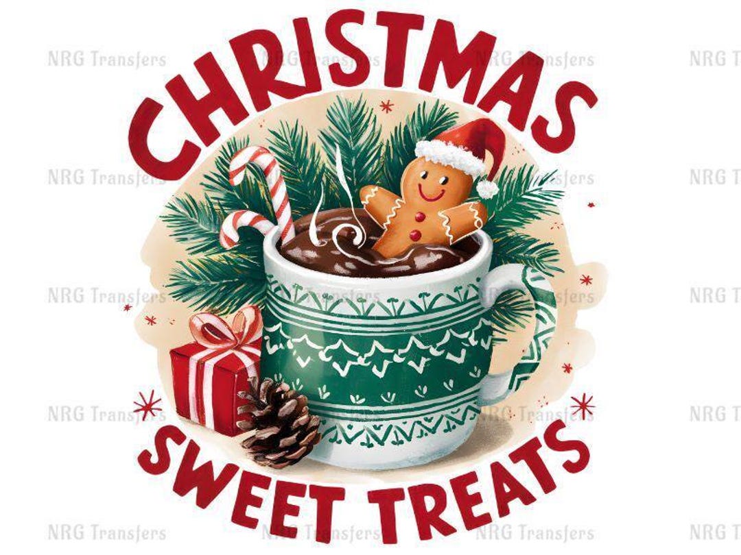 DTF Transfer | Christmas Sweet Treats | - DTF Print, Heat Transfer ...
