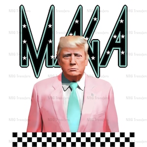DTF Transfer | Maga - Donald Trump | - DTF Print, Heat Transfer, Ready To Press | T-shirt Transfers, Direct to Film | Fast Shipping