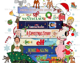 DTF Transfer | 90&#39;s Style Christmas, Christmas Design, 90s Christmas Movies, Christmas Gift DTF Print, Heat Transfer, ready to press