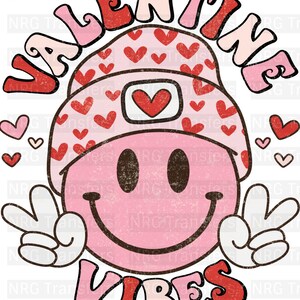 Valentine Vibes- DTF TRANSFER - DTF Print, Heat Transfer, Ready To Press | T-shirt Transfers, Direct to Film | Fast Ship