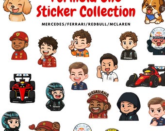Chibi Formula 1 Sticker Collection: F1 Racing Teams (Digital Download)