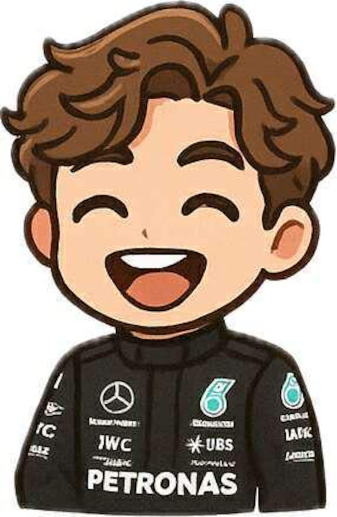 Chibi Formula 1 Sticker Collection: F1 Racing Teams Mclaren, Mercedes ...