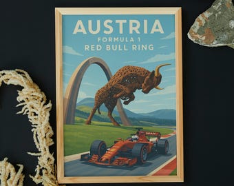Red Bull Ring F1 Poster: Austrian Grand Prix Race Car Art (Digital Download)