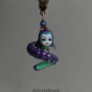 Caterpillar pendant Isopod Maggot Worm insect Chafer Grub pupa larva Beetle Woodlouse Arthropod Creepy doll  Demon Skull Spider Bug