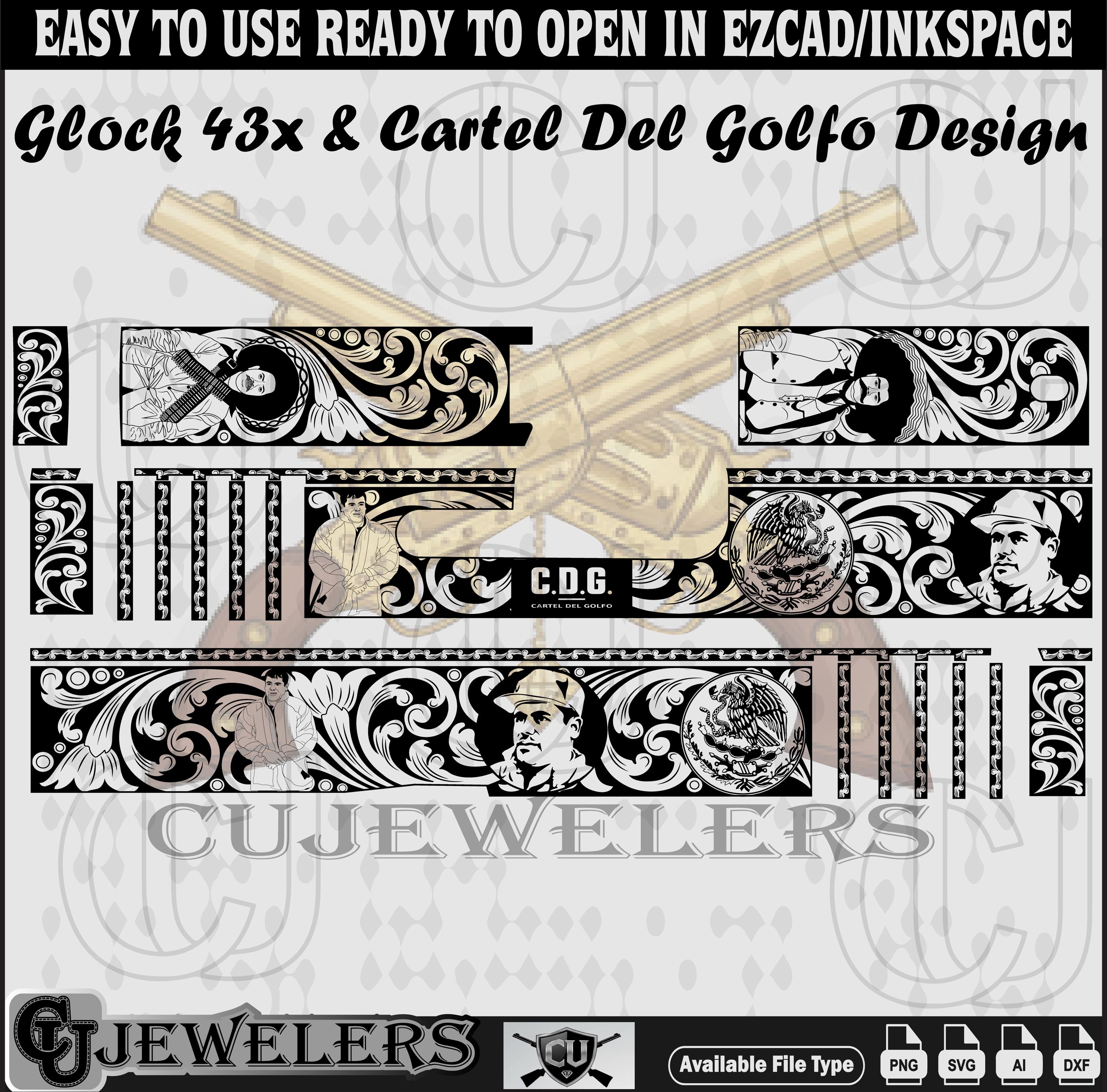 Glock 43x Cartel Del Golfo Design - Etsy