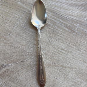 Margaret Rose Sterling Silver Demitasse Spoon – National Silver Co. | 4.5”