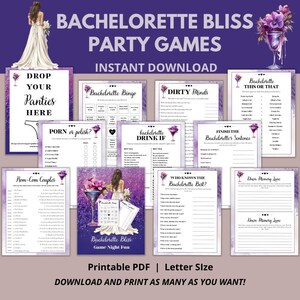 Bachelorette Party Games | Bachelorette Games | Games for Bachelorette | Bachelorette Printable Games | Game Night Fun | Bachelorette Party
