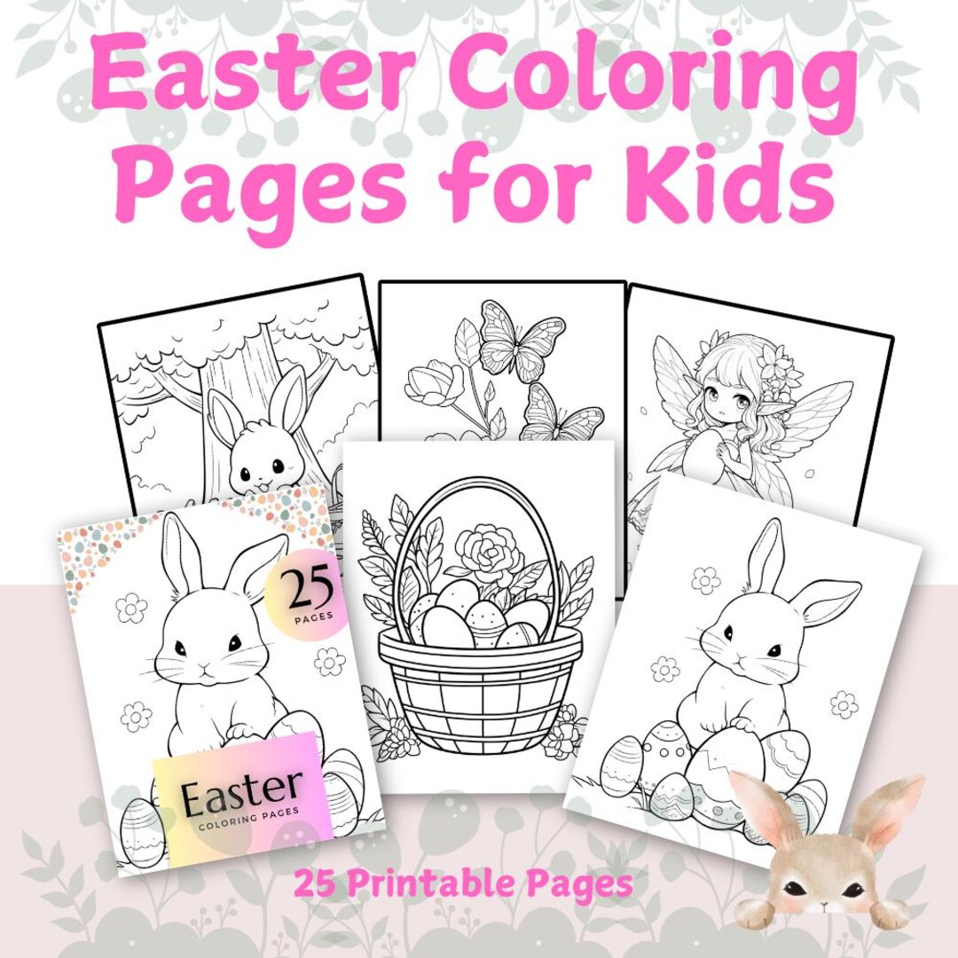 Kids Easter Coloring Pages | Easter Printables | Printable Coloring ...