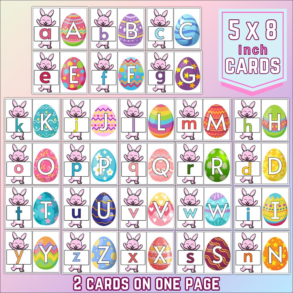 Easter Uppercase and Lowercase Letter Matching Activity, Easter ...