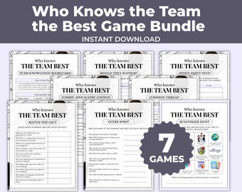 Who Knows The Team Best, Office Team Building Games, Work Party Games, Office Party Games, Ice Breaker Games, Fun Office Games, Coworker