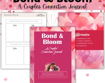 Couple's Connection Journal | Couple's Relationship Journal | Printable Couple's Journal  | Valentine's Day Journal for Couples