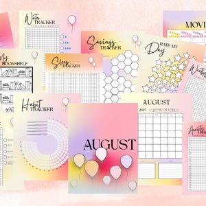 August Bullet Journal Templates