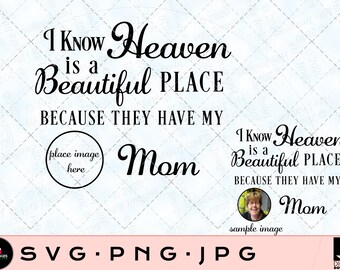 I Know Heaven is A Beautiful Place Because They Have My Mom Svg, Mom ...