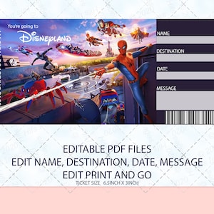Customizable Boarding Pass, DL , Surprise Trip Ticket,  Printable Holiday Ticket INSTANT DOWNLOAD