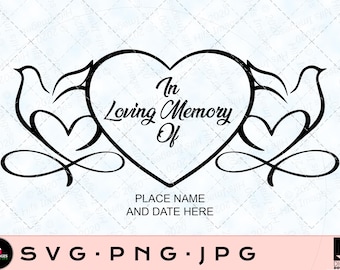 En memoria amorosa SVG: Linterna conmemorativa (Descarga digital)