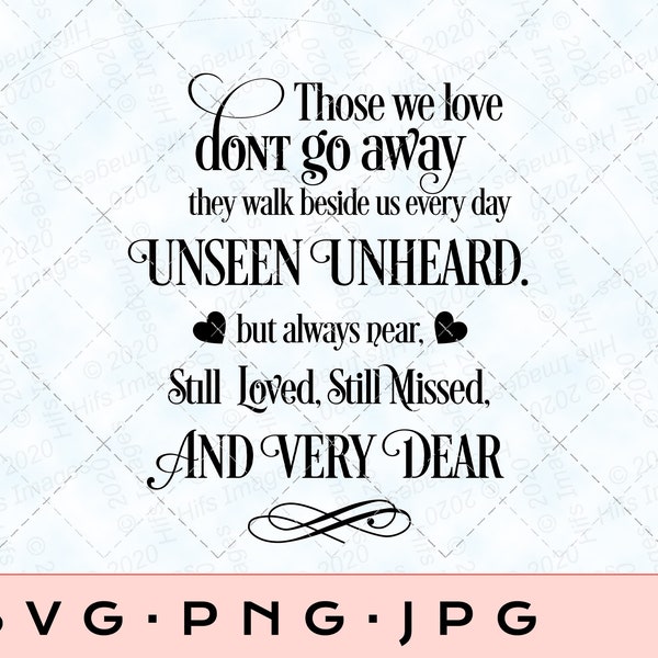 Those we love svg - Memorial svg, Rememberance svg, lantern svg