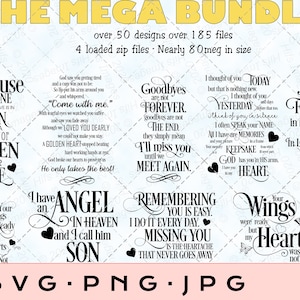 Memorial SVG Bundle: In Loving Memory Designs (Digital Download)