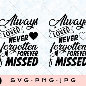 Always Loved forever missed ,  In loving memory, memorial