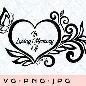 Memorial Lantern SVG: In Loving Memory Design (Digital Download)