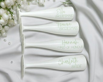 White Prosecco Personalised Flute for Bride to be | Hen Party | Bridal Party Gift | Bridesmaid Proposal