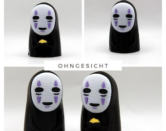 Sem Rosto | Chibi Sem Rosto | Sem Rosto Impresso em 3D | Kawaii | Anime | Ghibli | A Viagem de Chihiro | Kaonashi