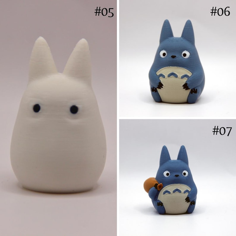Totoro | Chibi Totoro | Totoro Figur | 3D-gedruckter Totoro| Süß | Ghibli| Chibi | Tonari no Totoro | Mein Nachbar Totoro Bild 3