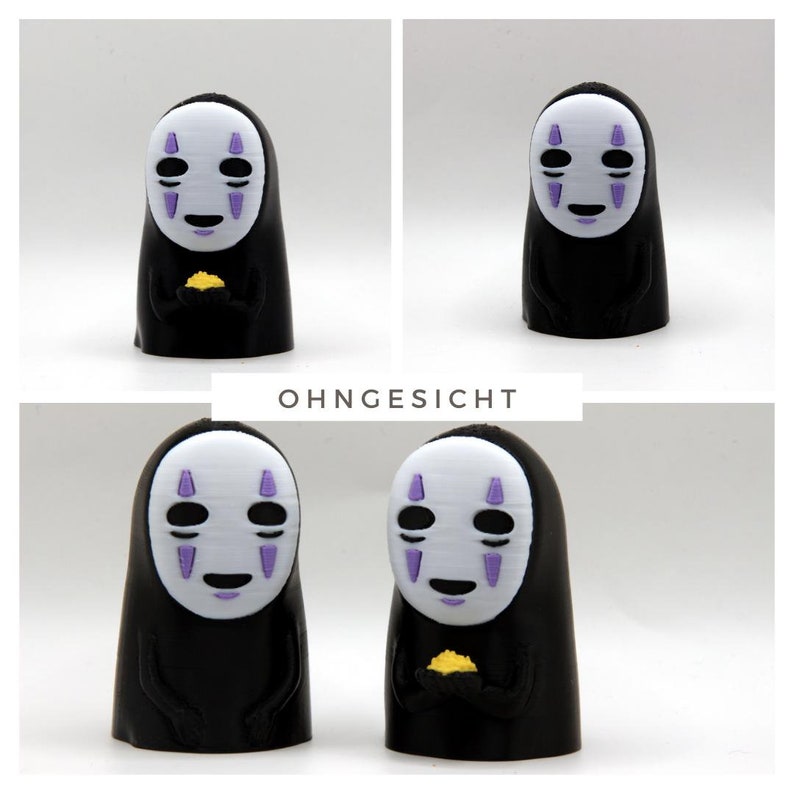 No-face | Chibi No-face | 3d-printed No-face | Kawaii | Anime | Ghibli ...