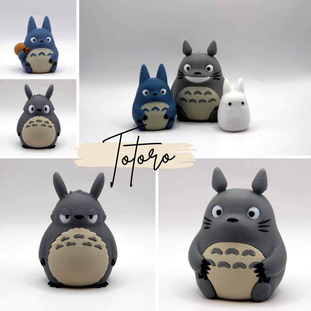 Totoro | ChibiTotoro | Figura Totoro | Totoro impresso em 3D | Bonito | Ghibli | Chibi | Tonari no Totoro | Meu vizinho Totoro