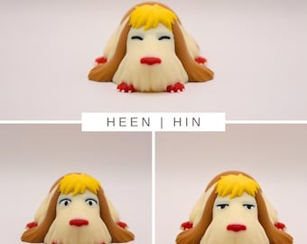 Chibi Hin | Chibi Heen | Dog Figurine | 3D-Printed Hin | Cute | Anime | Ghibli | Howl's Moving Castle |