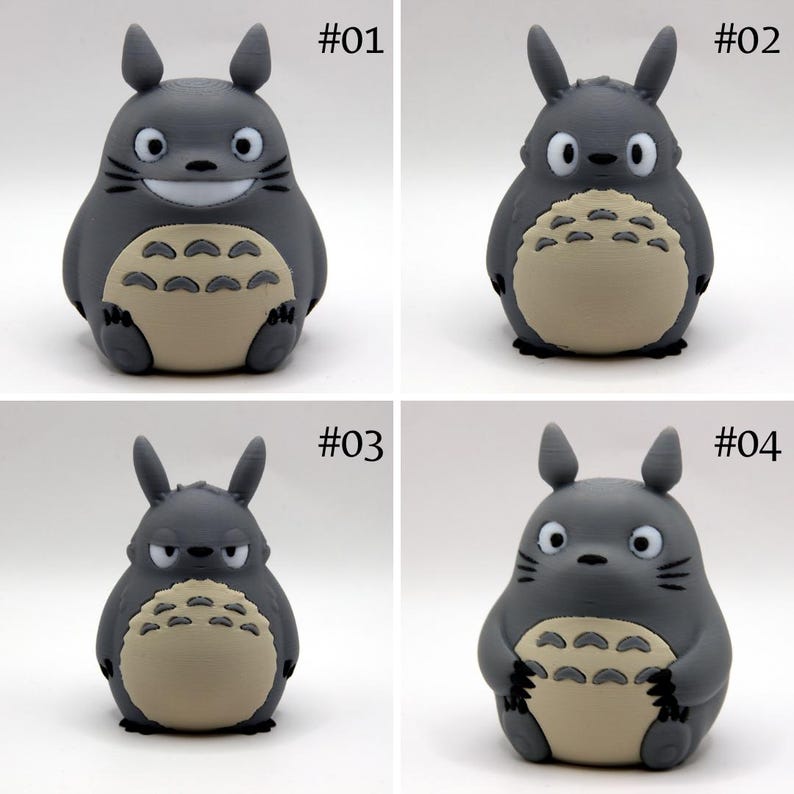 Totoro | Chibi Totoro | Totoro Figur | 3D-gedruckter Totoro| Süß | Ghibli| Chibi | Tonari no Totoro | Mein Nachbar Totoro Bild 2
