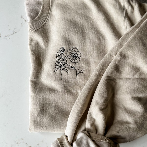 Birth Month Flower Sweatshirt//Mother's Day Gift