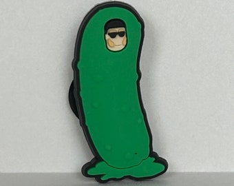 Quirky Average Pickle Crocs Shoe Charms, Fun Pair
