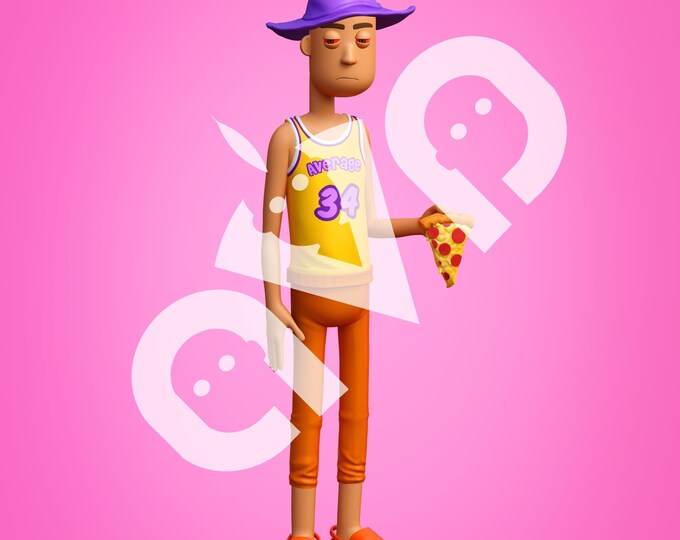 Average Wizard that loves pizza Downloadable Image