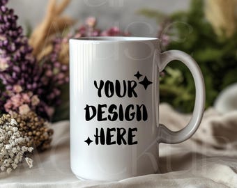 White Ceramic Mug Mockup Bundle White Mug Plain Mockup Coffee Mug Mockup Ceramic Mug 15oz White Cup Mockup Bundle Lifestyle Home Office