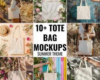 Tote Bag Mockup Bundle Canvas Bag Mockup Summer Canvas Bag Flatlay Boho Totebag Mockups Eco Canvas Tote Boho Mockup Woman Organic Bag Mockup