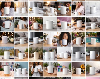 50+ White Ceramic Mug Mockup Bundle White Mug Plain Mockup Coffee Mug Mockup Ceramic Mug 11oz White Cup Mockup Bundle Lifestyle Home Office