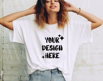 Comfort Colors Mockup White T-shirt Mockup Comfort Colors Mockup White Shirt Mockup Boho Lifestyle Mockup White Tee Mockup Basic Aesthetic
