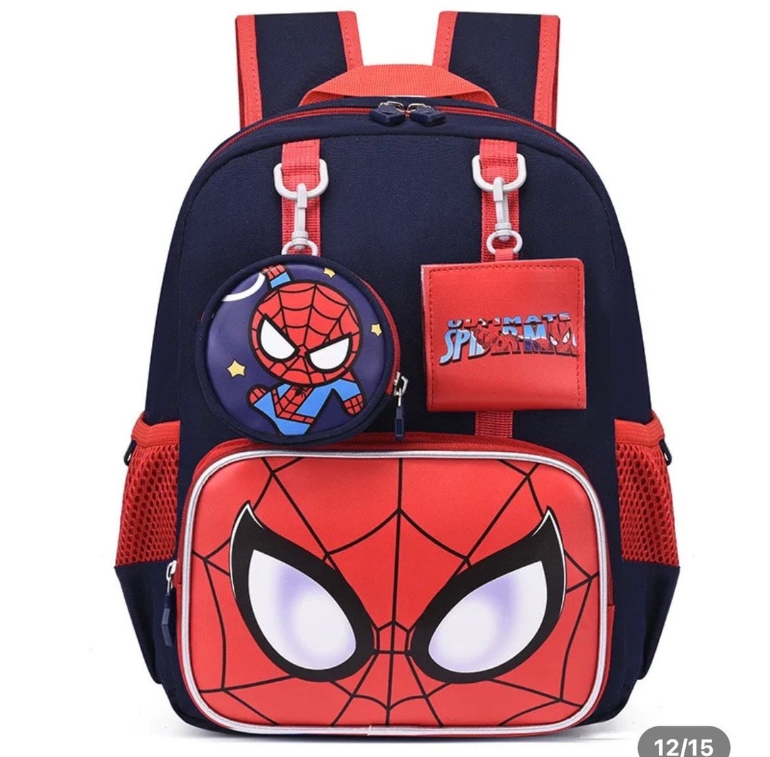 12 Spiderman Toddler Little Boys Kids Backpack - Etsy