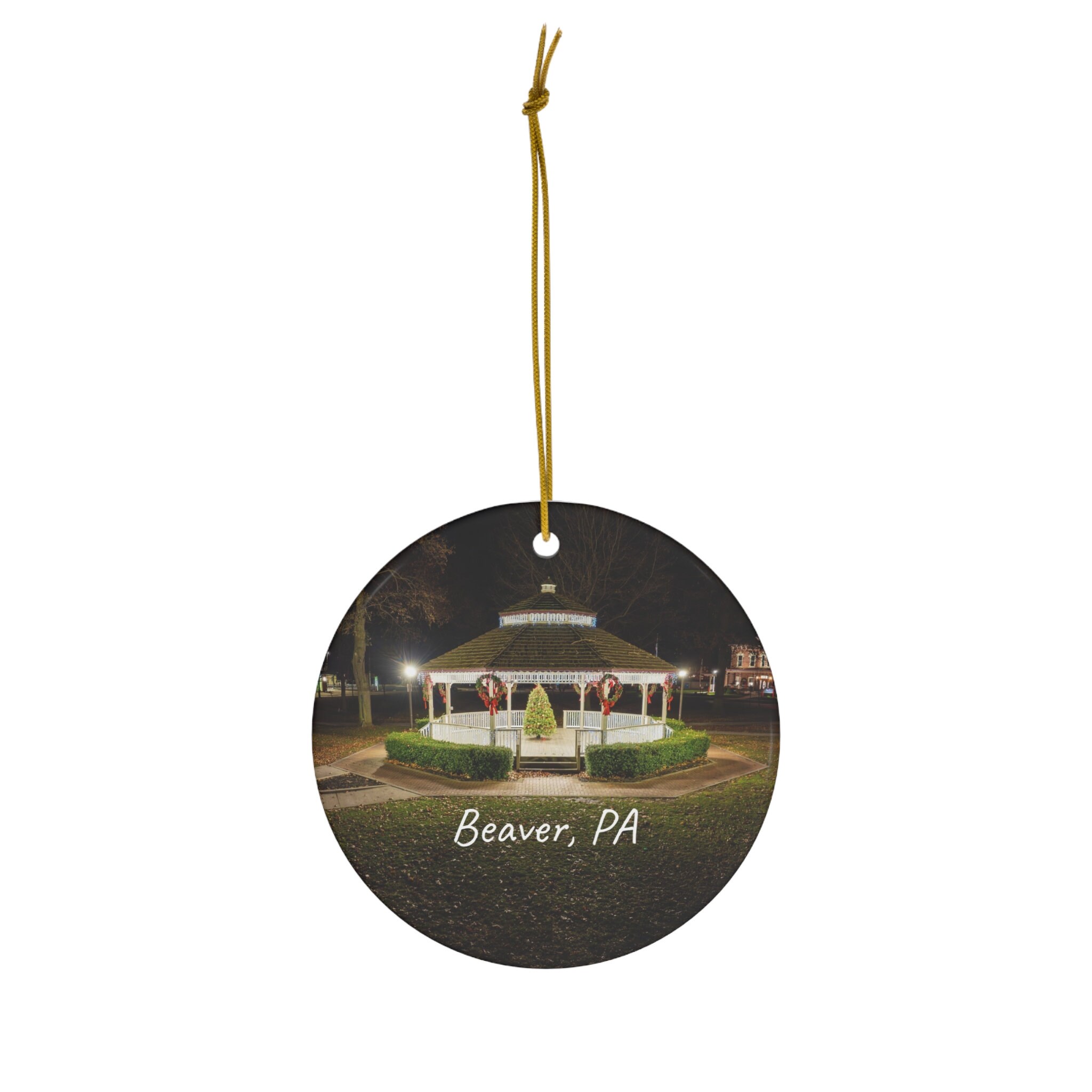 Festive Gazebo Beaver County Pennsylvania Seasonal Scenic Colorful