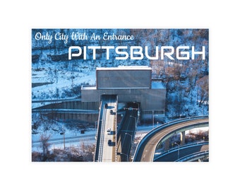 Passin' Through - Fort Pitt Tunnel Pittsburgh Pennsylvanie paysage infrastructure vue hiver carte postale carte de voeux