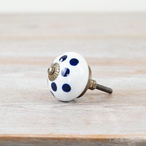 Vintage Bronze Keramik Knauf, 4 cm x 7 cm