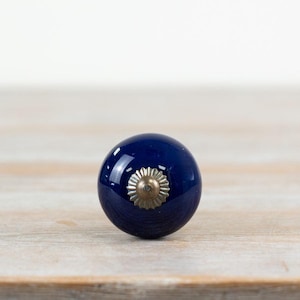 Türknauf aus blauer Keramik, 7 cm – Schubladengriff im Vintage-Stil, antiker dekorativer Möbelbeschlag