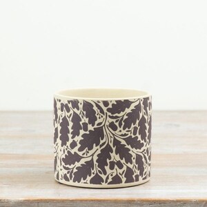 Oak Leaf Planter Pot Woodland Botanical Plant Pot Country Cottage Home Decor 11.8cm