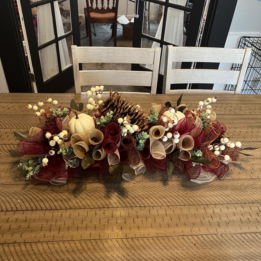 Fall Table Swags Fall Table Centerpiece, Coffee Table Swag, Fall Mantel Swag, Fall Table ...