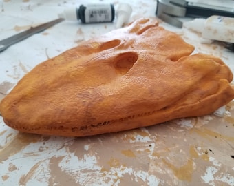 3-D printed a  His lifesize fossil Fish Tiktaalik